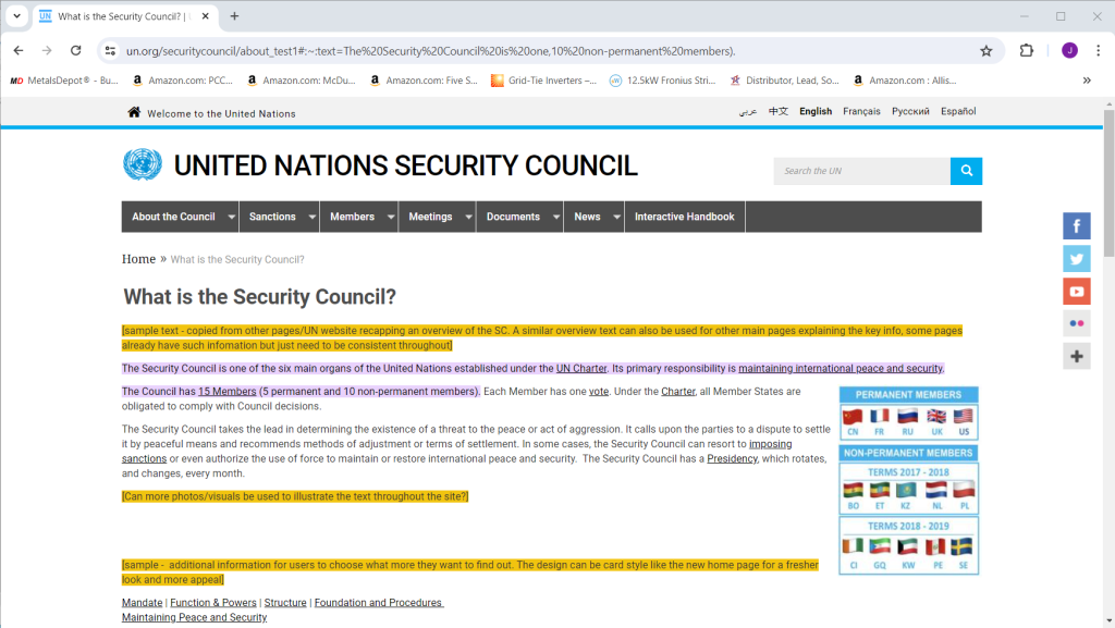 UN failed as it is/ because the law is a security council vote.